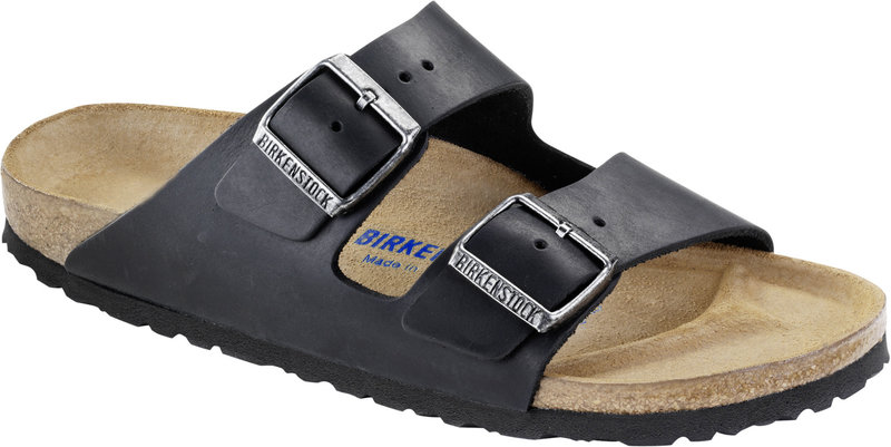 BIRKENSTOCK BIRKENSTOCK ARIZONA SOFT FOOTBED BLACK OILED LEATHER