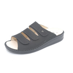 FINN COMFORT FINN COMFORT KORFU SANDAL BLACK BUGGY