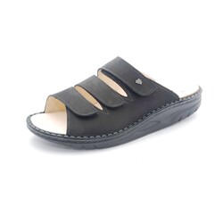 FINN COMFORT FINN COMFORT ANDROS SLIDE ROCKER SANDAL BLACK NURI