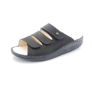 FINN COMFORT FINN COMFORT ANDROS SLIDE ROCKER SANDAL BLACK NURI