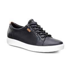 ECCO ECCO SOFT 7 W SNEAKER LACE UP  BLACK DROID