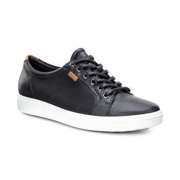 ECCO ECCO SOFT 7 W SNEAKER LACE UP  BLACK DROID