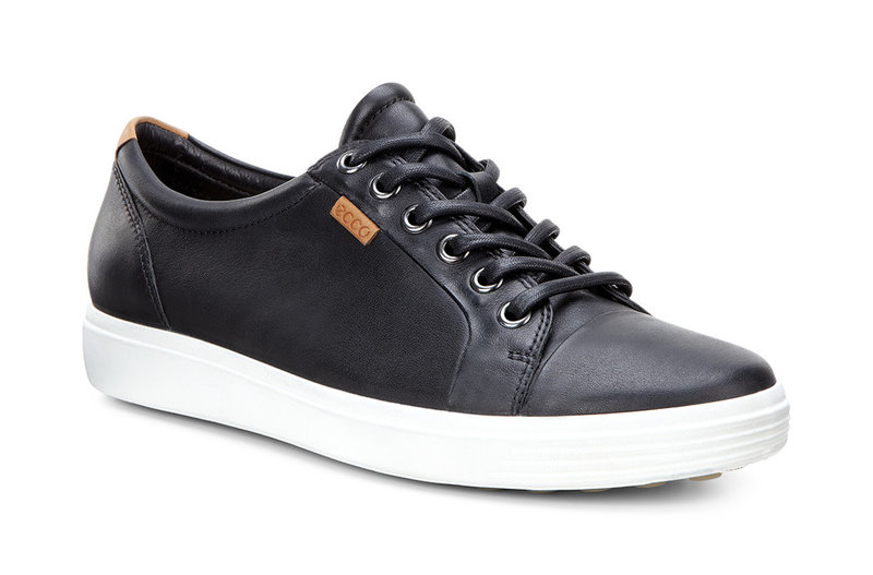 ECCO ECCO SOFT 7 W SNEAKER LACE UP  BLACK DROID