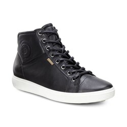 ECCO ECCO SOFT 7 LADIES HIGH TOP  BLACK DROID