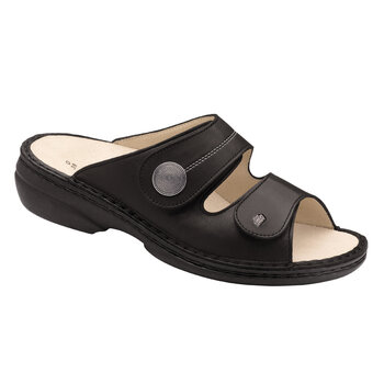 FINN COMFORT FINN COMFORT SANSIBAR SLIDE BLACK NAPPA