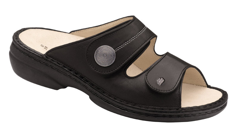 FINN COMFORT FINN COMFORT SANSIBAR SLIDE BLACK NAPPA