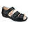 FINN COMFORT FINN COMFORT USEDOM CLOSED HEEL SANDAL BLACK NAPPA