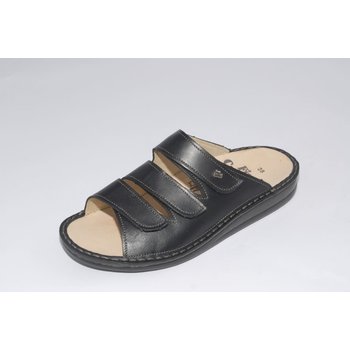 FINN COMFORT FINN COMFORT KORFU SANDAL SOFT BLACK NAPPA