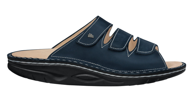 FINN COMFORT FINN COMFORT ANDROS SLIDE ROCKER SANDAL ATLANTIC LEATHER