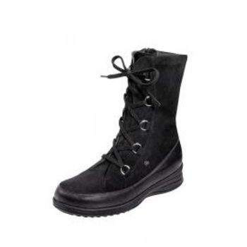 FINN COMFORT FINN COMFORT STERZING BOOT (SIDE ZIP) BLACK NAPPA/NUBUCK