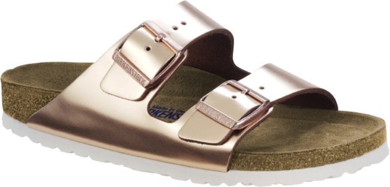 BIRKENSTOCK BIRKENSTOCK ARIZONA SOFT FOOTBED METALLIC COPPER
