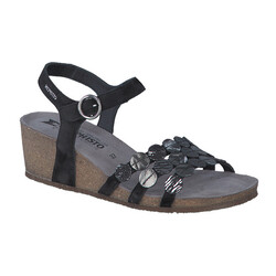 MEPHISTO MEPHISTO MATILDE SANDAL BLACK LEATHER