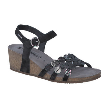 MEPHISTO MEPHISTO MATILDE SANDAL BLACK LEATHER