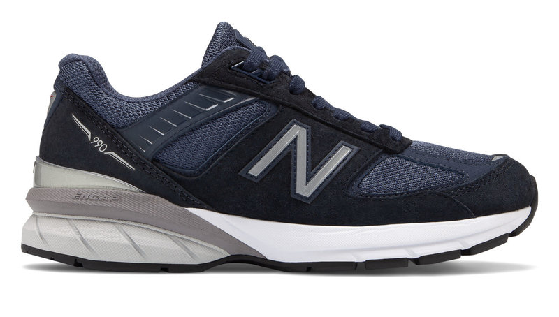NEW BALANCE NEW BALANCE- WOMENS- W990NV5- NAVY WITH SILVER