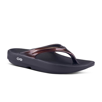 OOFOS OOLALA (THONG) LUXE BLACK/CABERNET