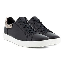 ECCO ECCO  SOFT 7 WOMENS SHOE  BLACK/LIMESTONE
