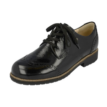 FINN COMFORT FINN COMFORT ASIAGO SHOE LACE UP BLACK PATENT LEATHER