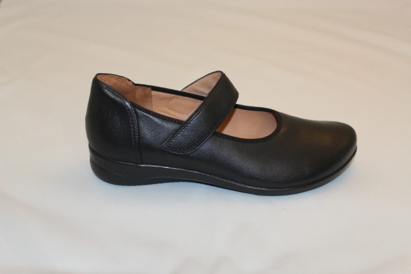 GANTER FIONA BLACK FOULARD CALF