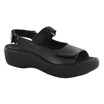 WOLKY WOLKY JEWEL SANDAL BLACK SMOOTH LEATHER