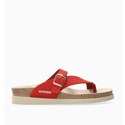 MEPHISTO MEPHISTO HELEN THONG SANDAL RED SCRATCH