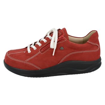 FINN COMFORT FINN COMFORT OTARU SNEAKER LACE UP SIDE ZIP CHILI NUBUCK