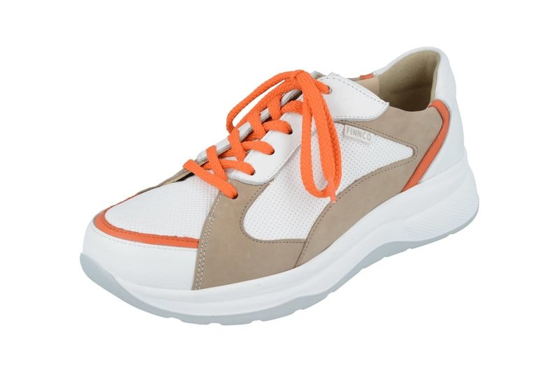 FINN COMFORT FINN COMFORT- PICCADILLY- WHITE/ ORANGE