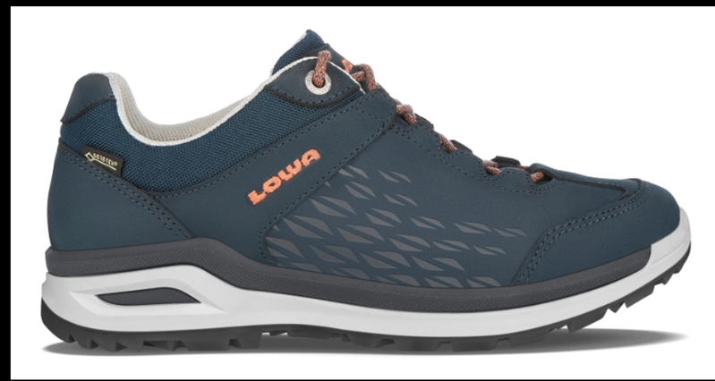 LOWA LOWA- WOMENS- LOCARNO GTX LO WS- NAVY- MANDARIN