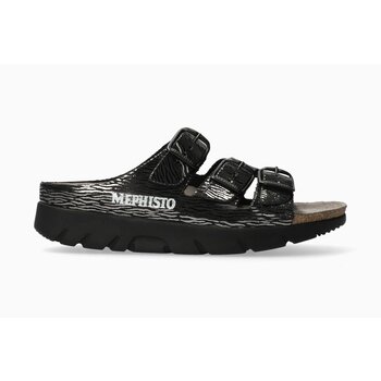 MEPHISTO MEPHISTO ZACH SANDAL BLACK ZEBRA