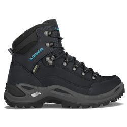 LOWA LOWA RENEGADE GTX MID WIDE Ws ASPHALT/TURQUOISE