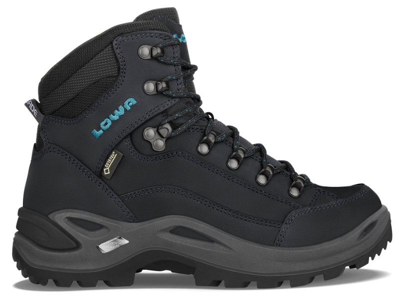 LOWA LOWA RENEGADE GTX MID WIDE Ws ASPHALT/TURQUOISE