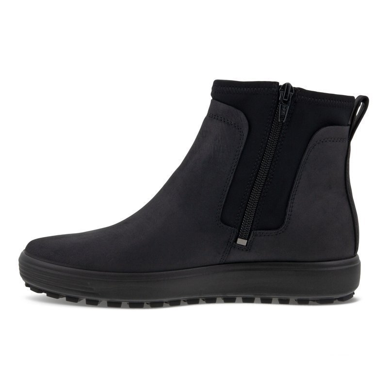 ECCO ECCO- SOFT 7 TRED WOMENS CHELSEA BOOT- BLACK/BLACK