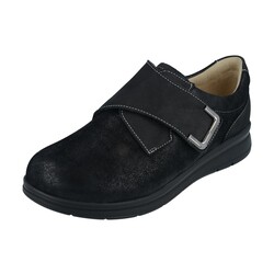 FINN COMFORT FINN COMFORT NEIVA SHOE VELCRO BLACK BALENA STRETCH/ BUGGY