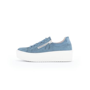 GABOR GABOR- LACED (ZIPPER) SHOE- 93.200.16- DENIM (CREAM)