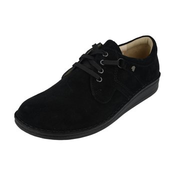 FINN COMFORT FINN COMFORT VAASA LACE UP BLACK SUEDE