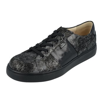 FINN COMFORT FINN COMFORT OMAHA SNEAKER LACE UP NERO ARGENTO