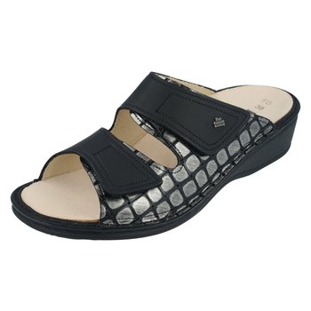 FINN COMFORT FINN COMFORT JAMAICA SANDAL STEEL/BLACK IBISCO/NURI