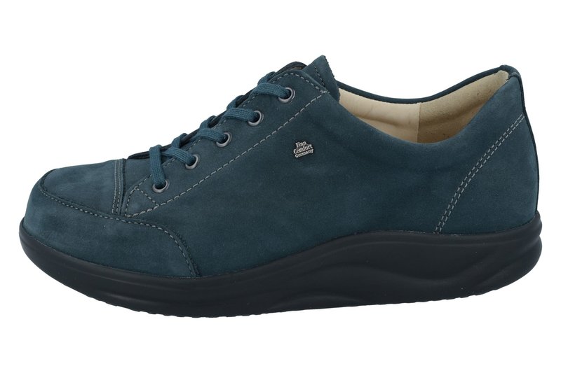 FINN COMFORT FINN COMFORT HUELVA SNEAKER LACE UP PETROL OILBUK