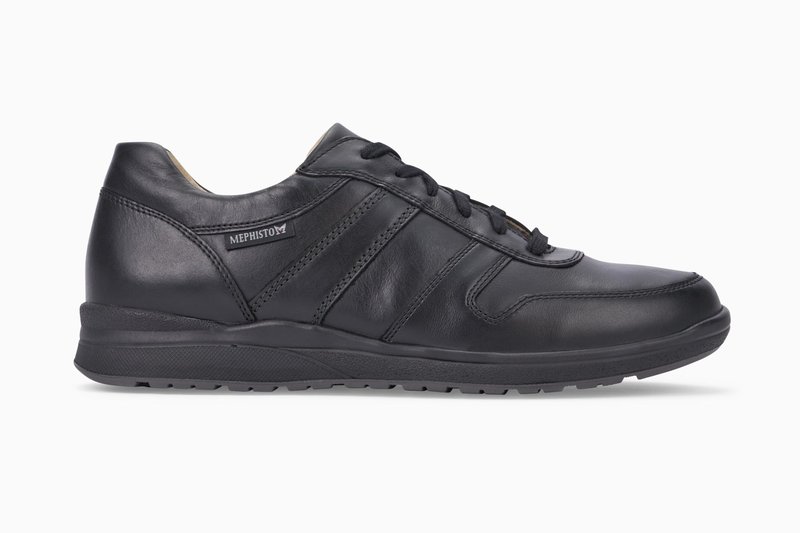 MEPHISTO MEPHISTO VITO MEN SHOE LACE UP  BLACK LEATHER
