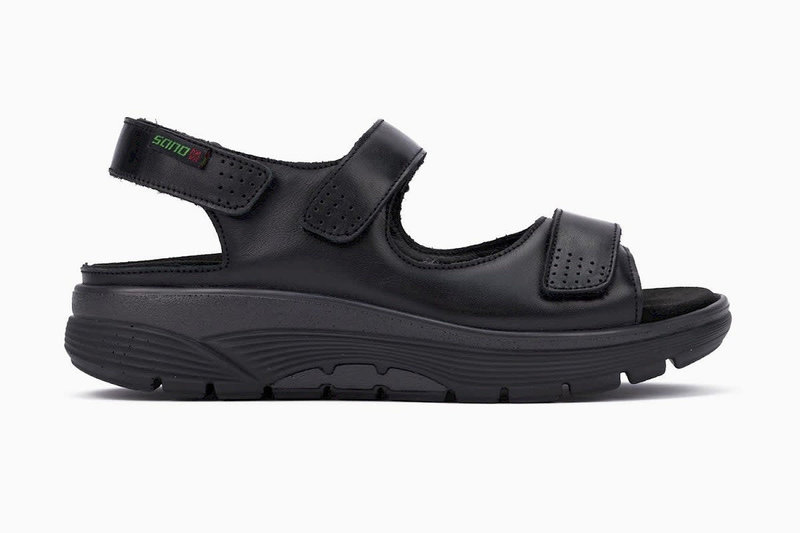 MEPHISTO MEPHISTO SANO NORINE SANDAL BLACK LEATHER