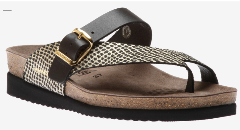 MEPHISTO MEPHISTO HELEN THONG SANDAL MIX BLACK CUBA