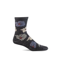 SOCKWELL SOCKWELL BIG BLOOM CREW CHARCOAL