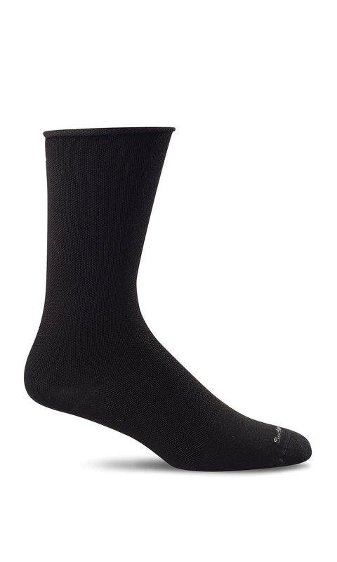 SOCKWELL SOCKWELL PLANTAR EASE CREW BLACK Ws (PLANTAR RELIEF SOCKS)
