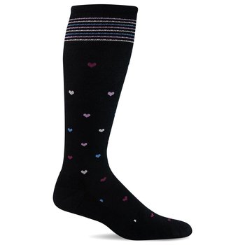 SOCKWELL SOCKWELL WOMEN FULL HEART 15-20 mmHg COMPRESSION (WIDE CALF) BLACK