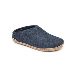 GLERUPS GLERUPS SLIPPERS  SLIP ON  LEATHER SLIPPERS  DENIM