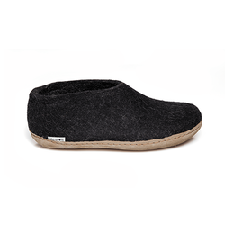 GLERUPS GLERUPS SLIPPERS SHOE  LEATHER  CHARCOAL