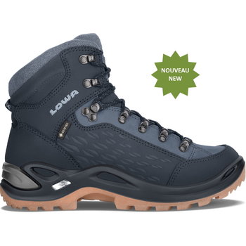 LOWA LOWA- RENEGADE WARM GTX MID WOMENS- NAVY/ ICEBLUE