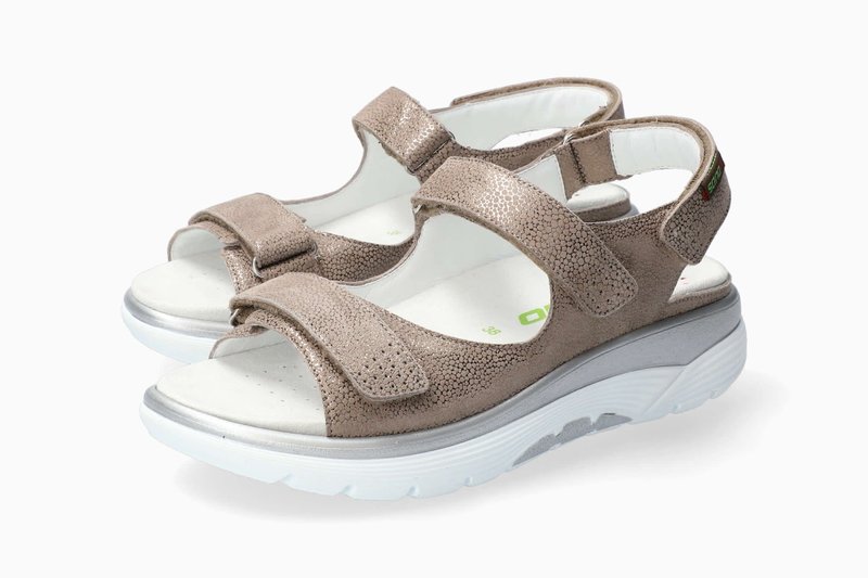 MEPHISTO MEPHISTO SANO NORINE SANDAL DARK TAUPE LEATHER