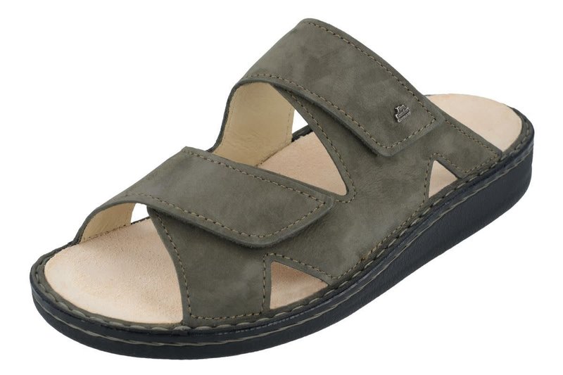 FINN COMFORT FINN COMFORT DANZIG SOFT SLIDE MUD NUBUCK