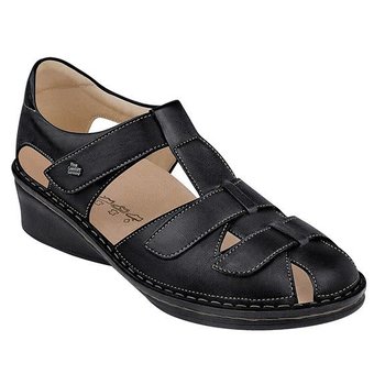 FINN COMFORT FINN COMFORT FUNEN SANDAL BLACK NAPPA