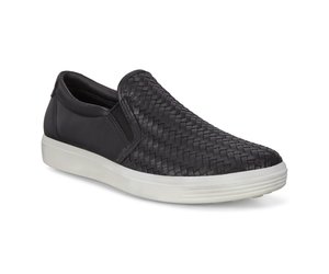 ECCO ECCO- SOFT 7 WOMENS SLIP-ON- BLACK - Foot Sensation